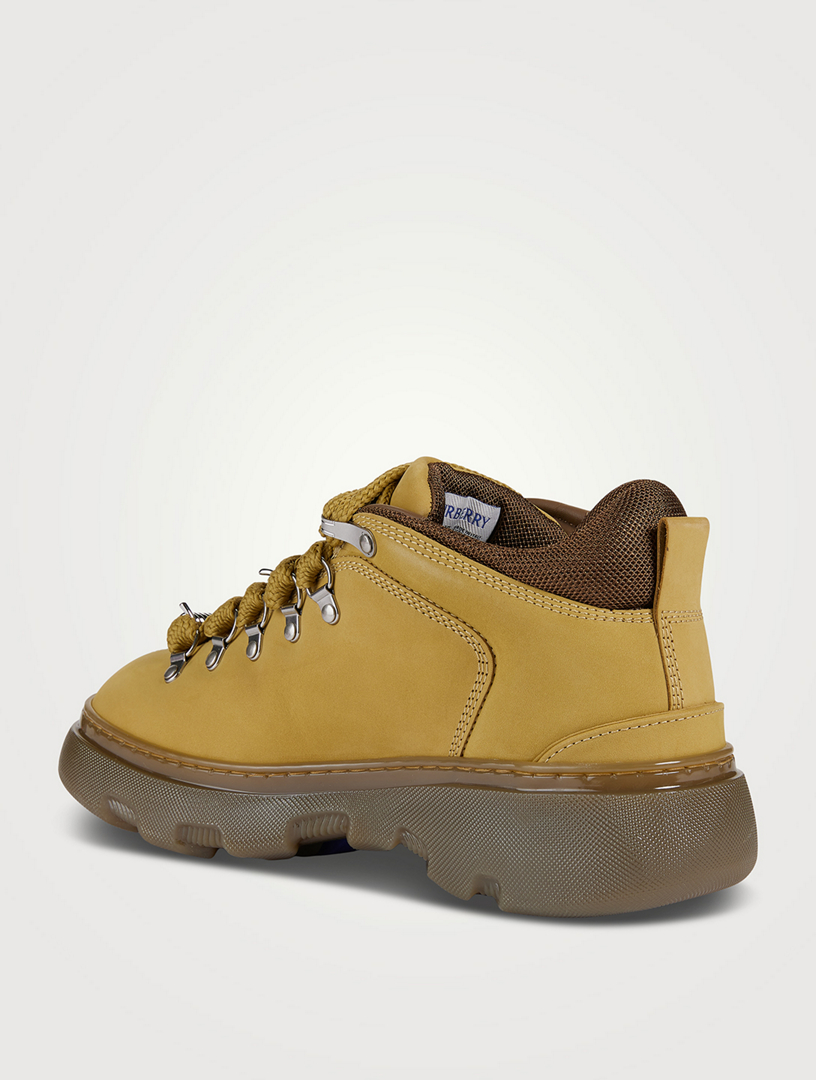 BURBERRY Nubuck Leather Trek Boots Holt Renfrew