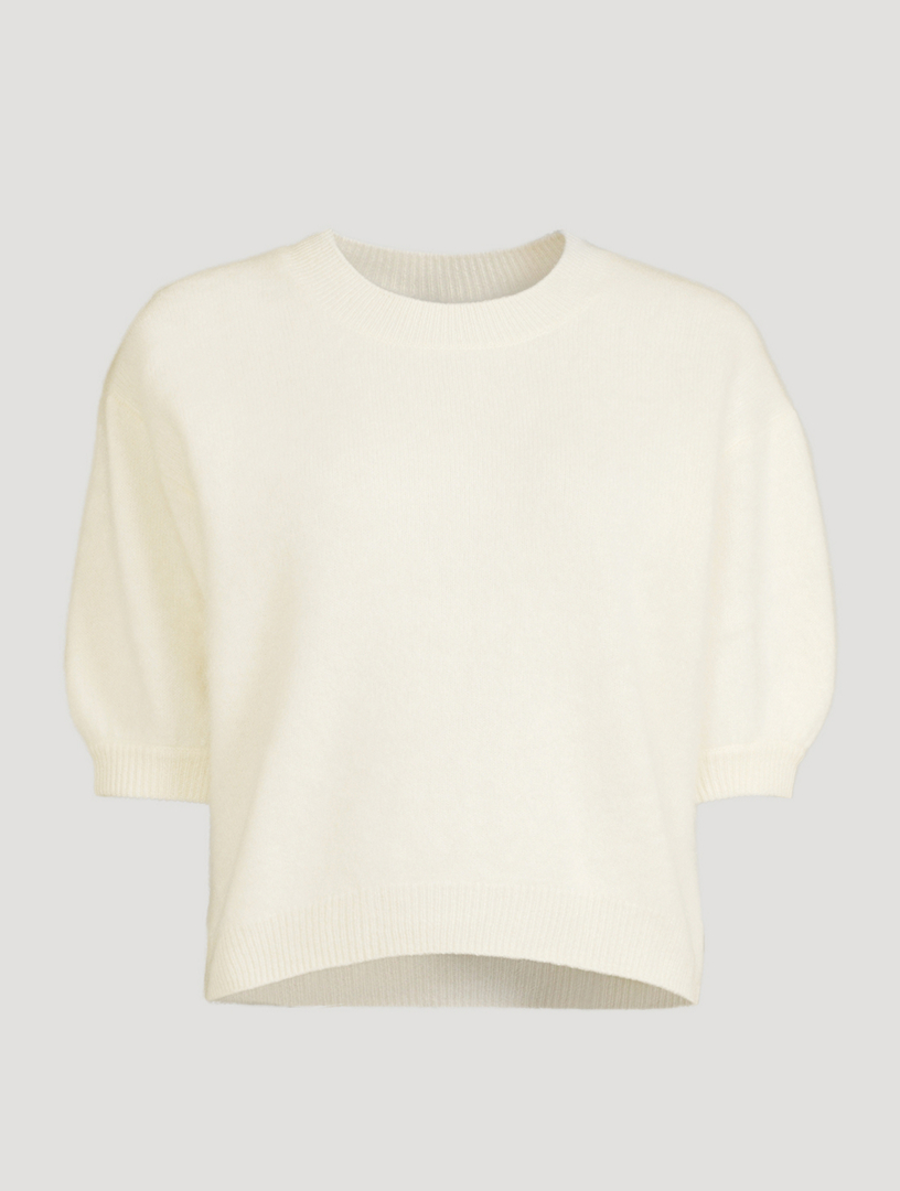 LISA YANG Juniper Cashmere Short-Sleeve Sweater