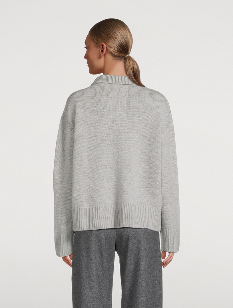 Kiki Cashmere Polo Sweater