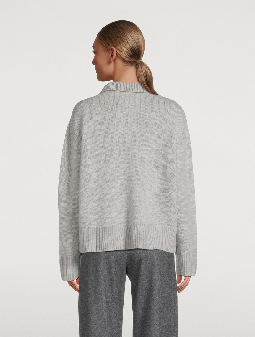 Kiki Cashmere Polo Sweater