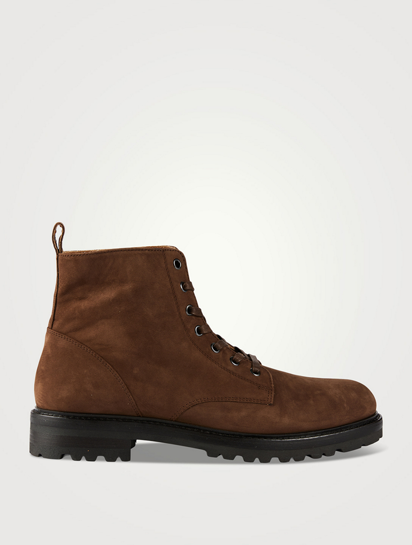 LA CANADIENNE Luca Nubuck Lace-Up Boots | Holt Renfrew