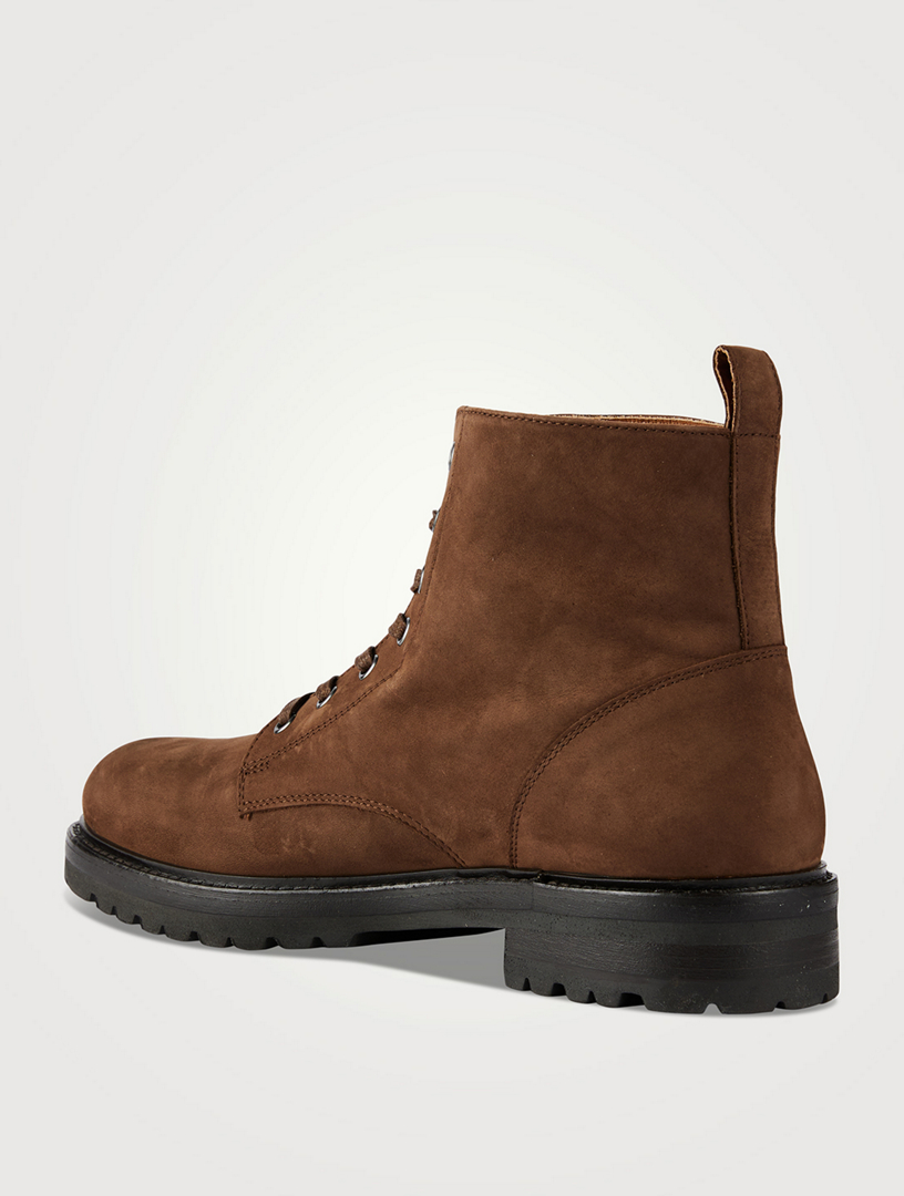 nubuck lace up boots