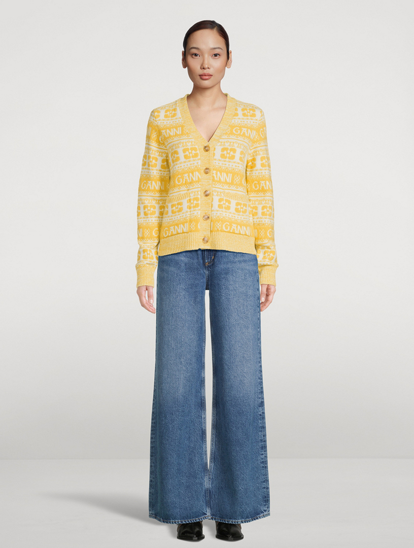 Logo Jacquard Cardigan