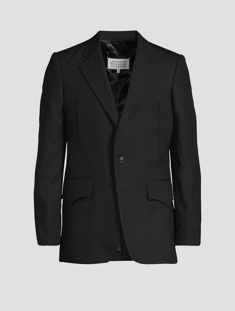 Wool Single-Breasted Jacket