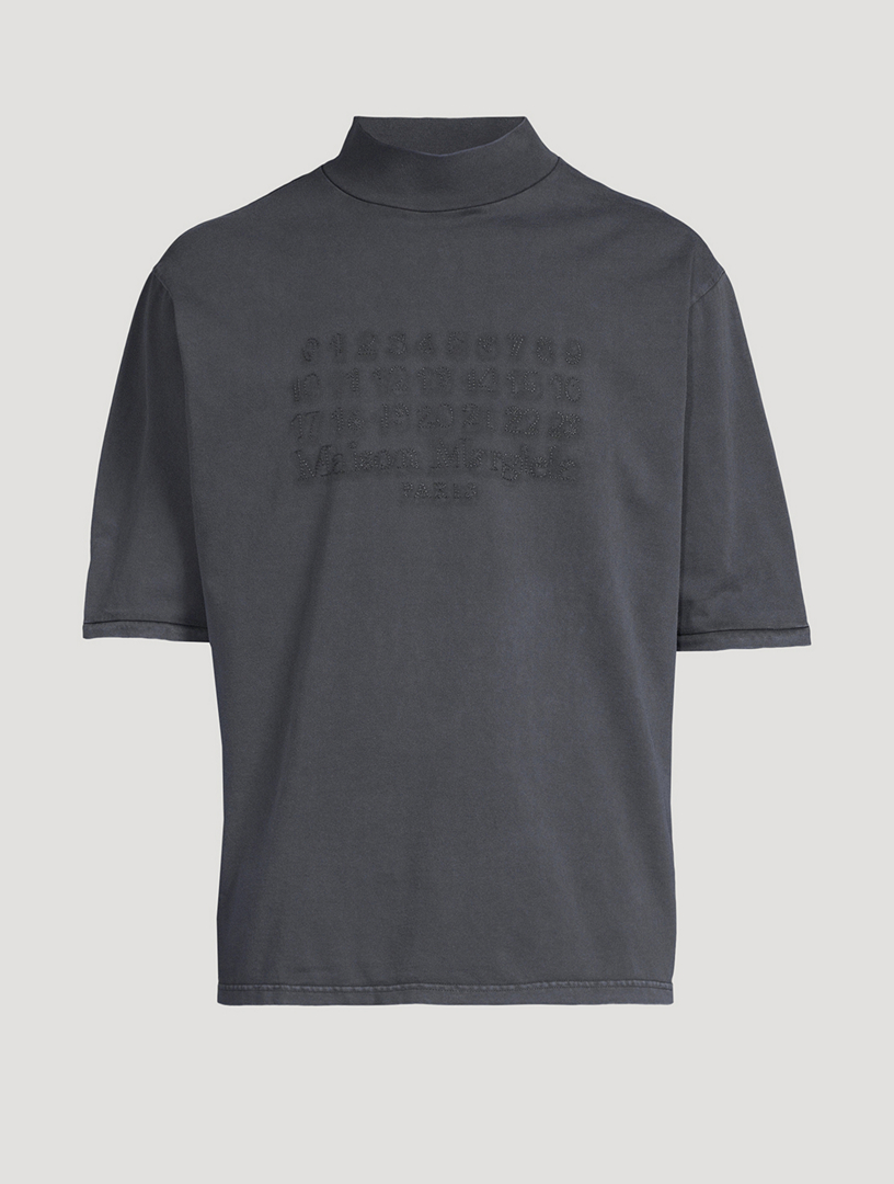【関税込み】Maison Margiela グレー Numeric Logo Tシャツ Maison Margiela logo-print T-shirt | Grey | FARFETCH