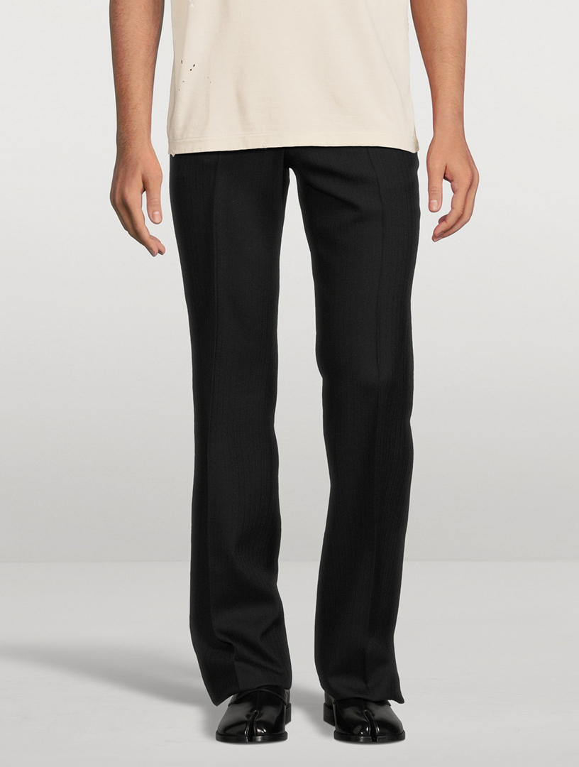 Wool Herringbone Pants