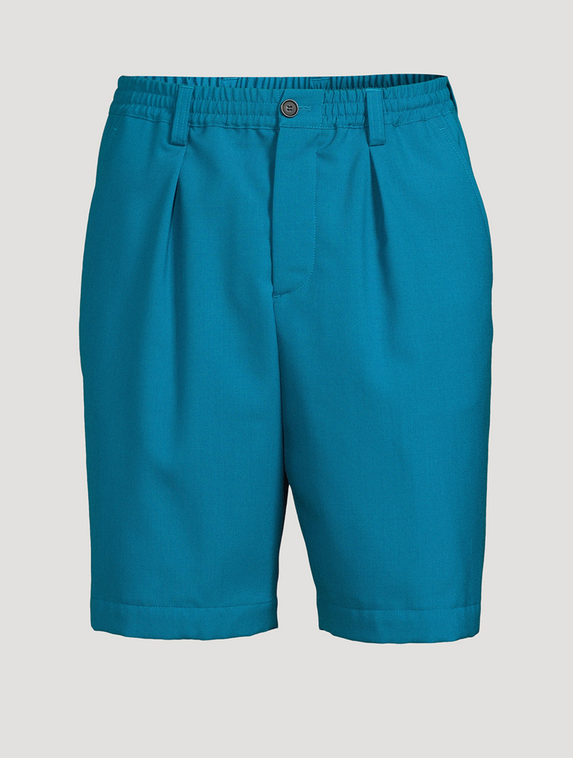 Tropical Wool Bermuda Shorts