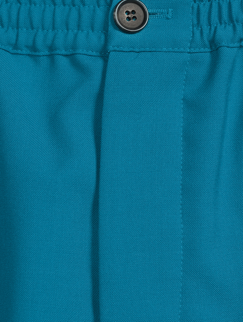 Tropical Wool Bermuda Shorts