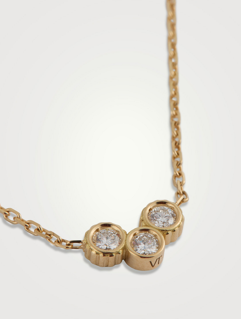 Clique Riviere 18K Gold Necklace With Diamonds