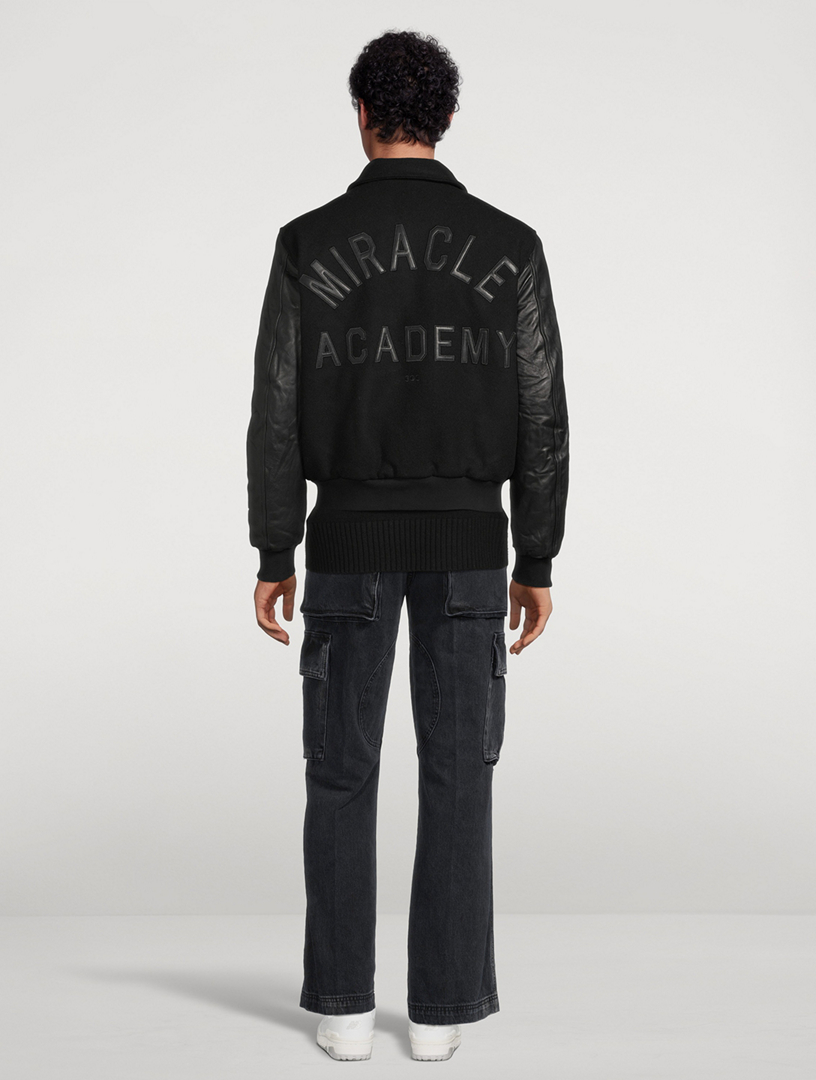 Wool And Leather Varsity Jacket