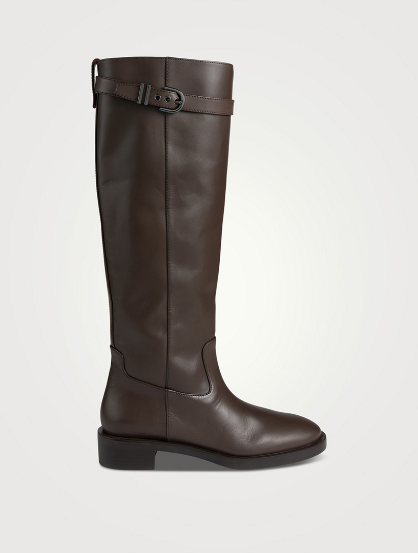 Maverick Leather Knee-High Boots