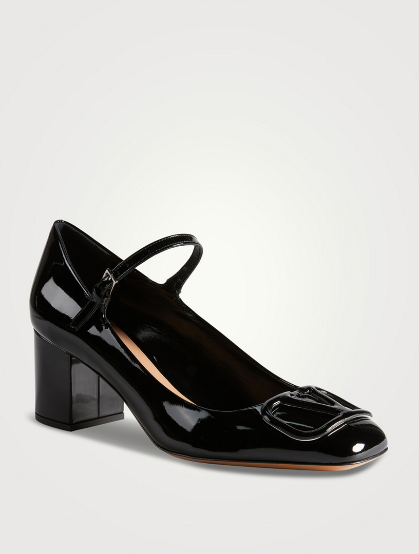 VLOGO Patent Leather Mary Jane Pumps