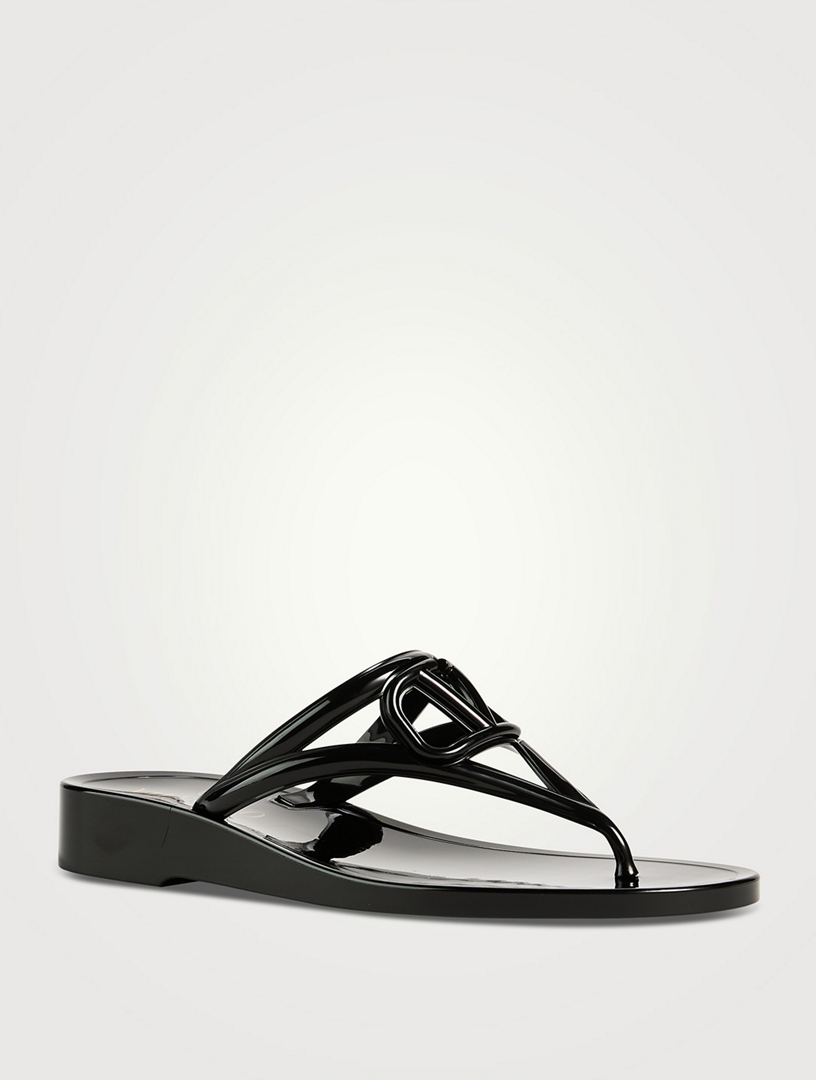 VALENTINO GARAVANI VLOGO Rubber Thong Sandals | Holt Renfrew