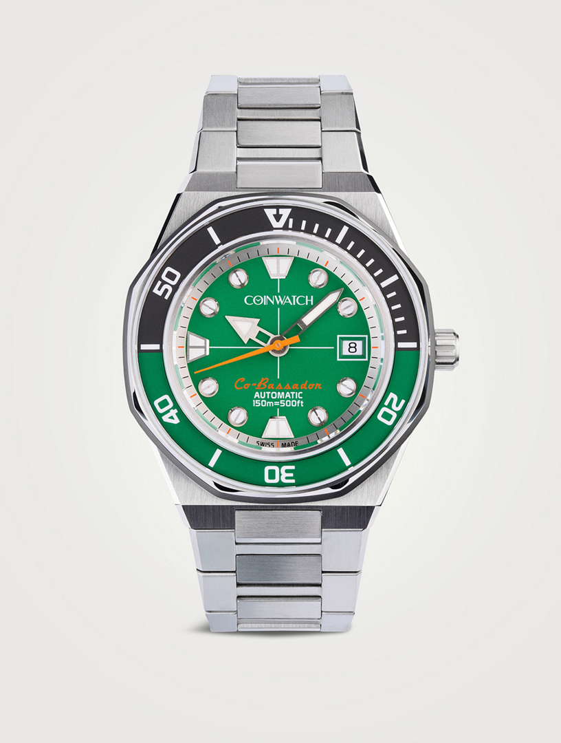 Medallion Co-Bassador Stainless Steel Watch