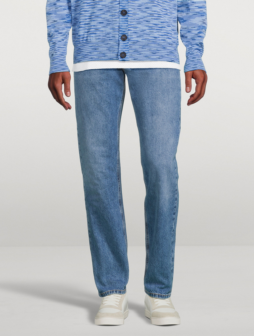 Jeans With Zig Zag Insert