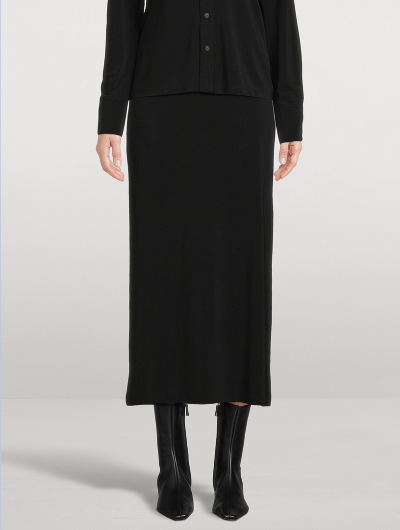 Pull-On Midi Skirt