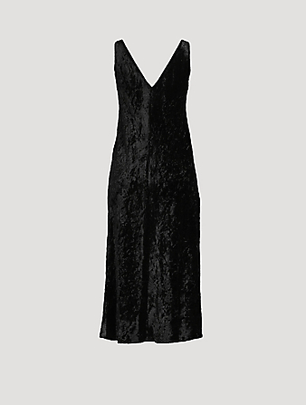 Luxe-Textured Velvet Long Dress