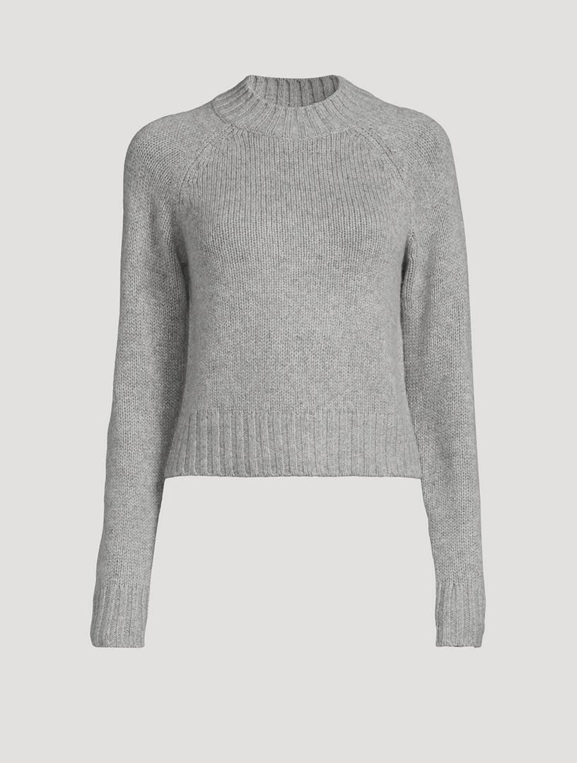 VINCE Cashmere Mockneck Shrunken Sweater
