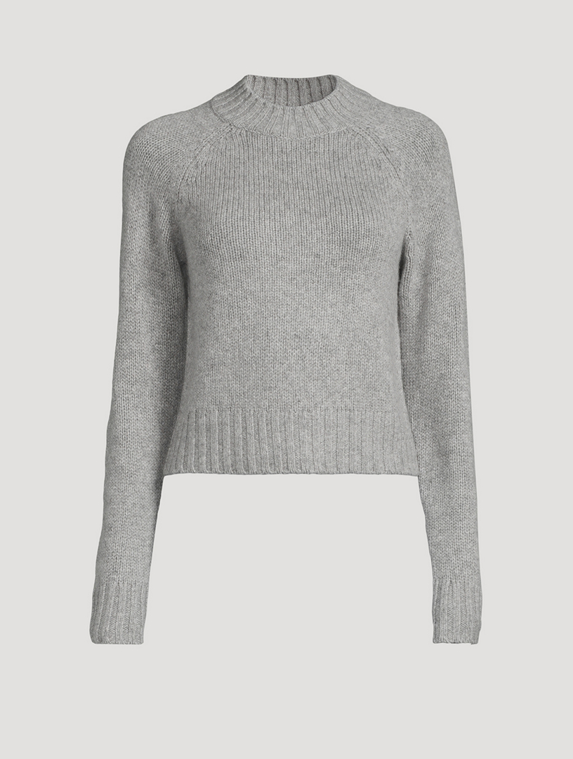 VINCE Cashmere Mockneck Shrunken Sweater | Holt Renfrew