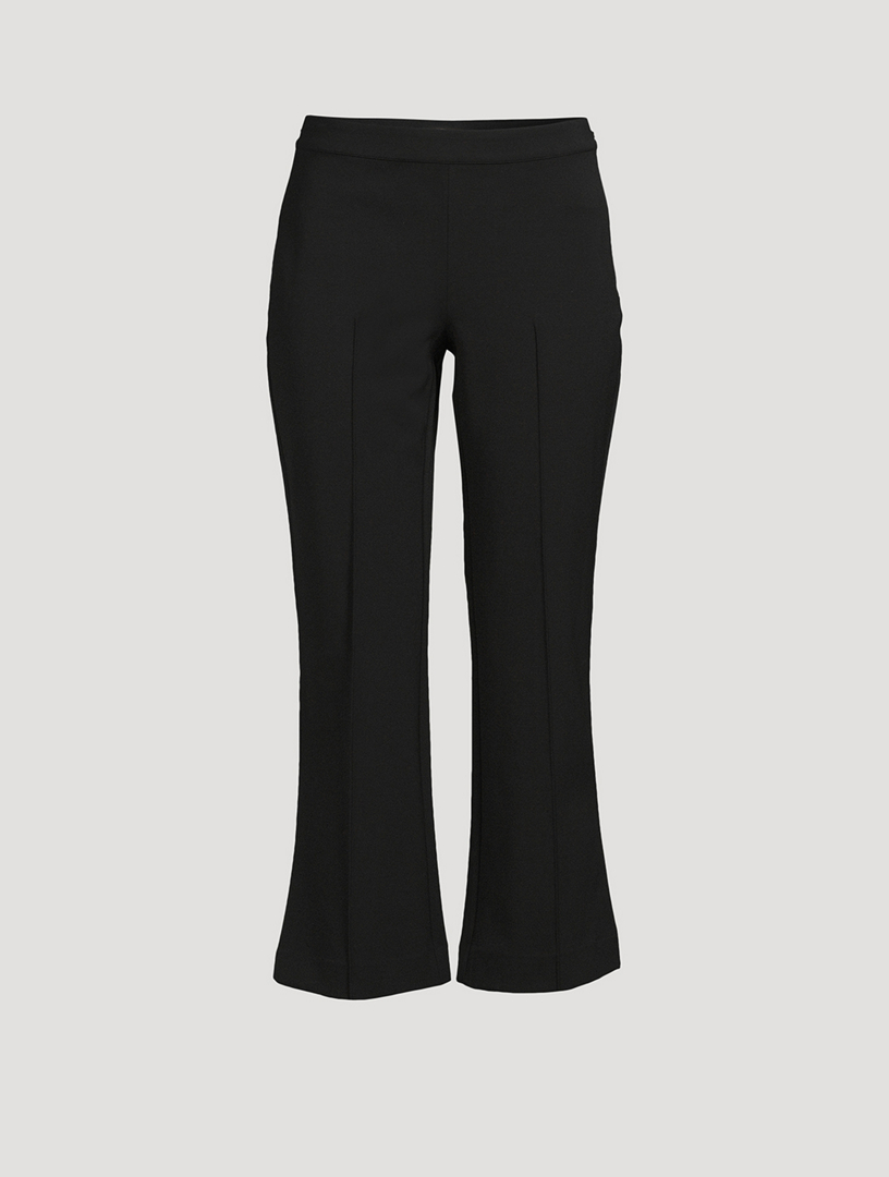 Theory Demitria High-waist Flare Pants in Black