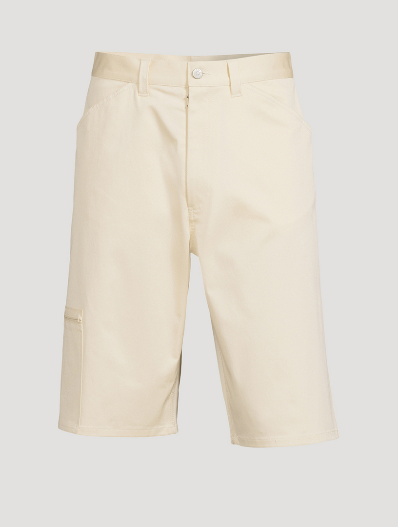 Stretch Cotton Cargo Shorts