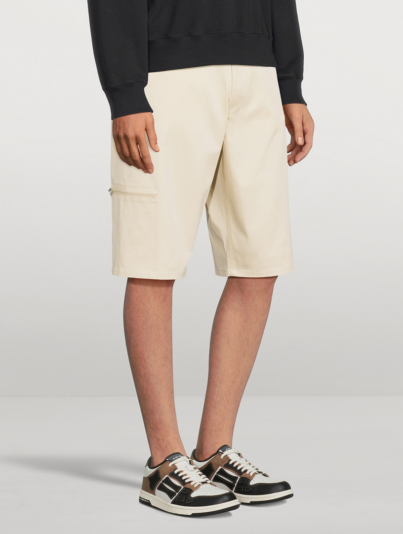 Stretch Cotton Cargo Shorts