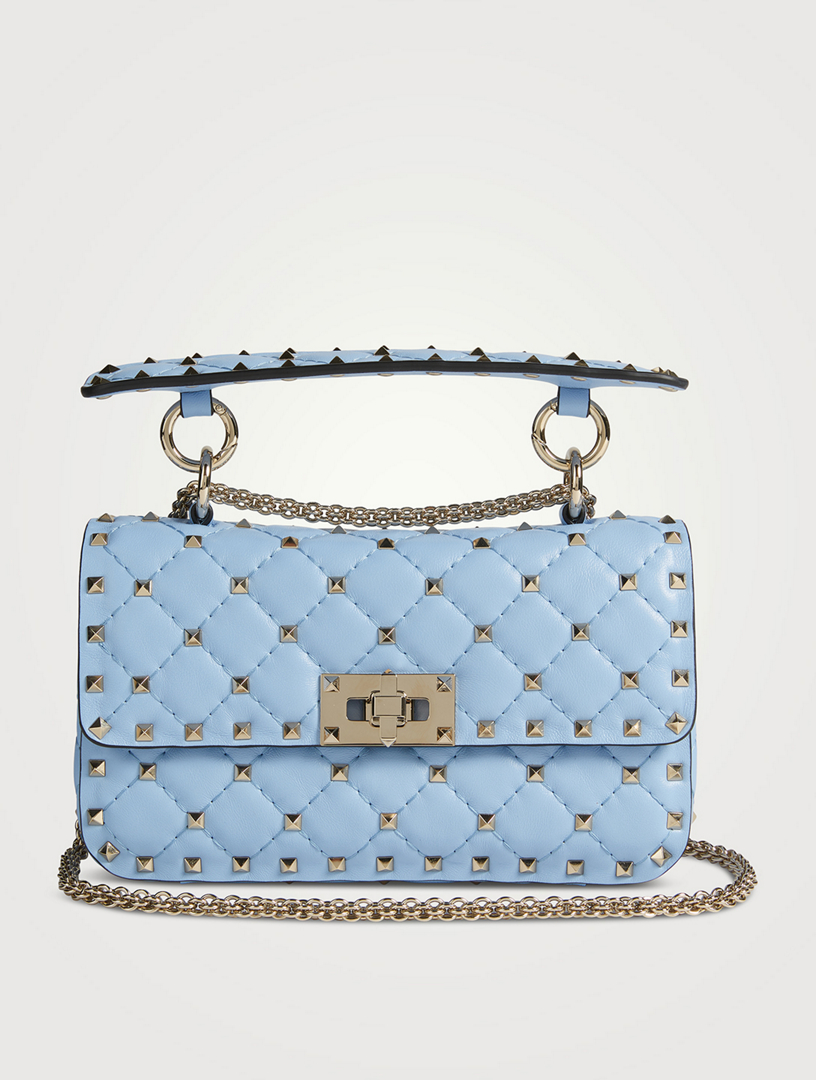 Small Rockstud Spike Leather Shoulder Bag