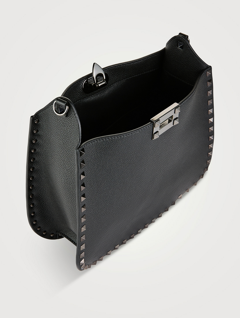 Rockstud Leather Shoulder Bag