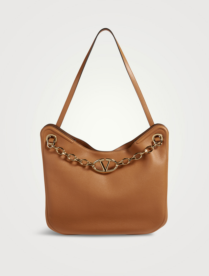 VLOGO Gate Leather Tote Bag