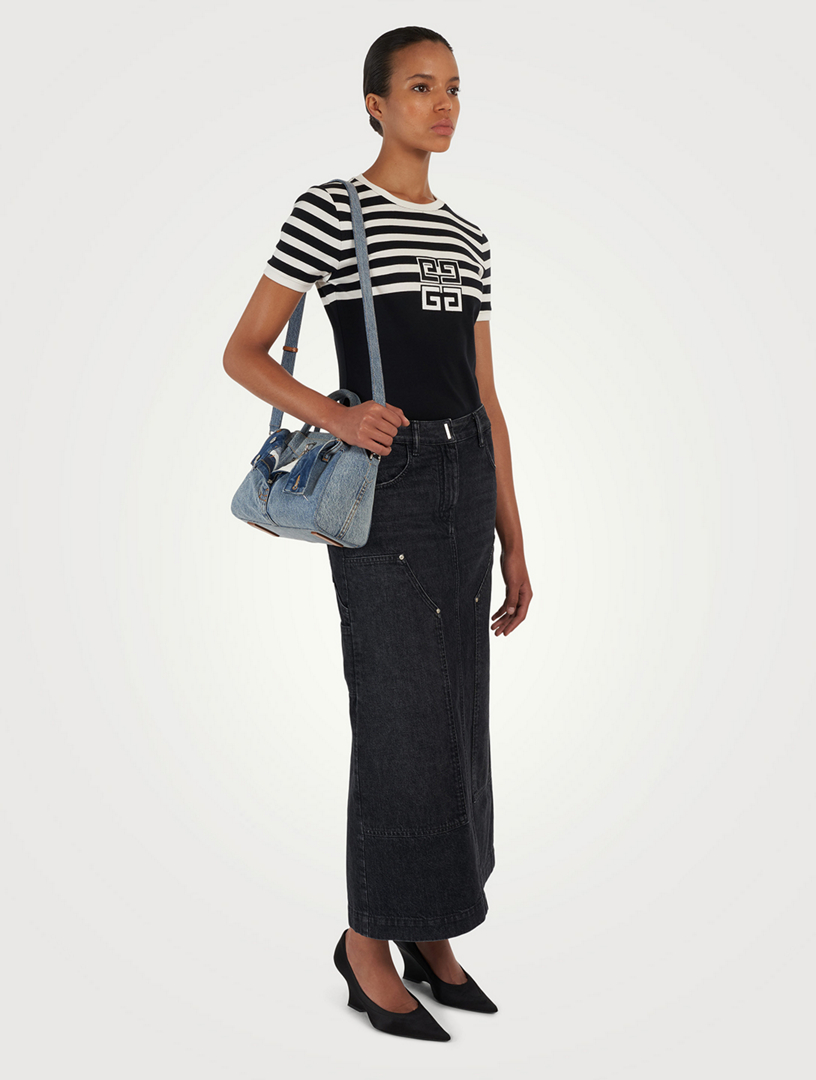 GIVENCHY / アンティゴナ トイロック ウォッシュドデニム バッグ GIVENCHY Mini Antigona Lock Denim Bag | Holt Renfrew