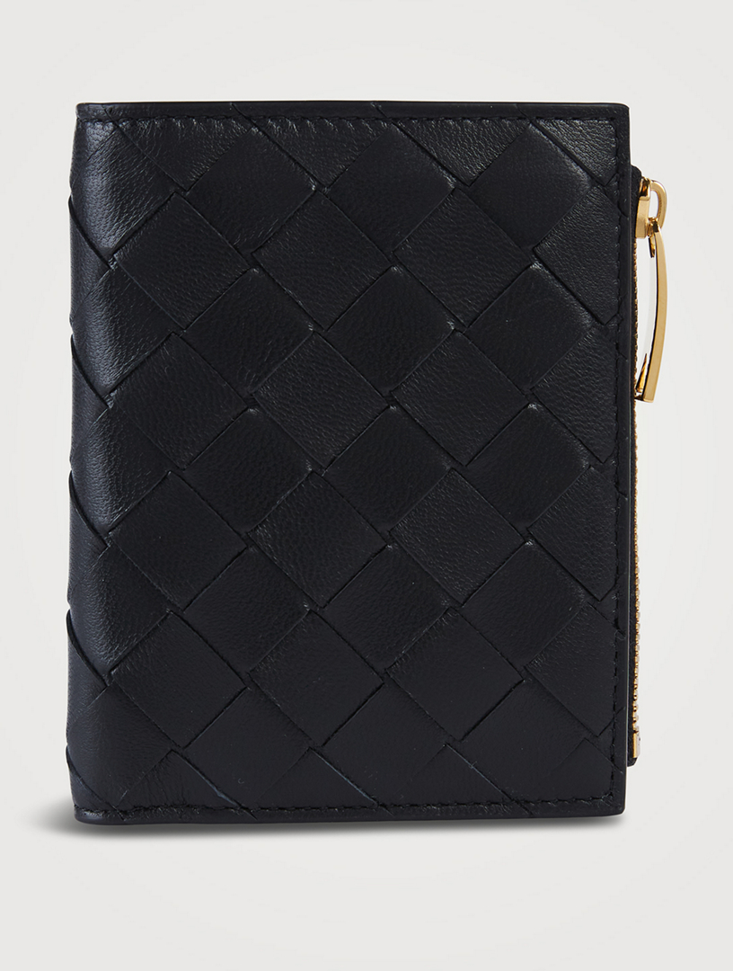 BOTTEGA VENETA Small Bi-Fold Leather Zip Wallet | Holt Renfrew