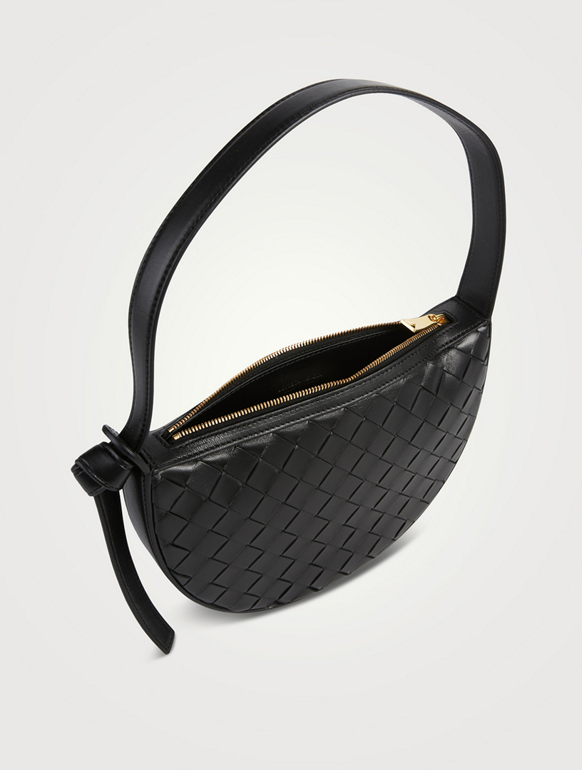 Bottega veneta intrecciato leather hotsell shoulder bag