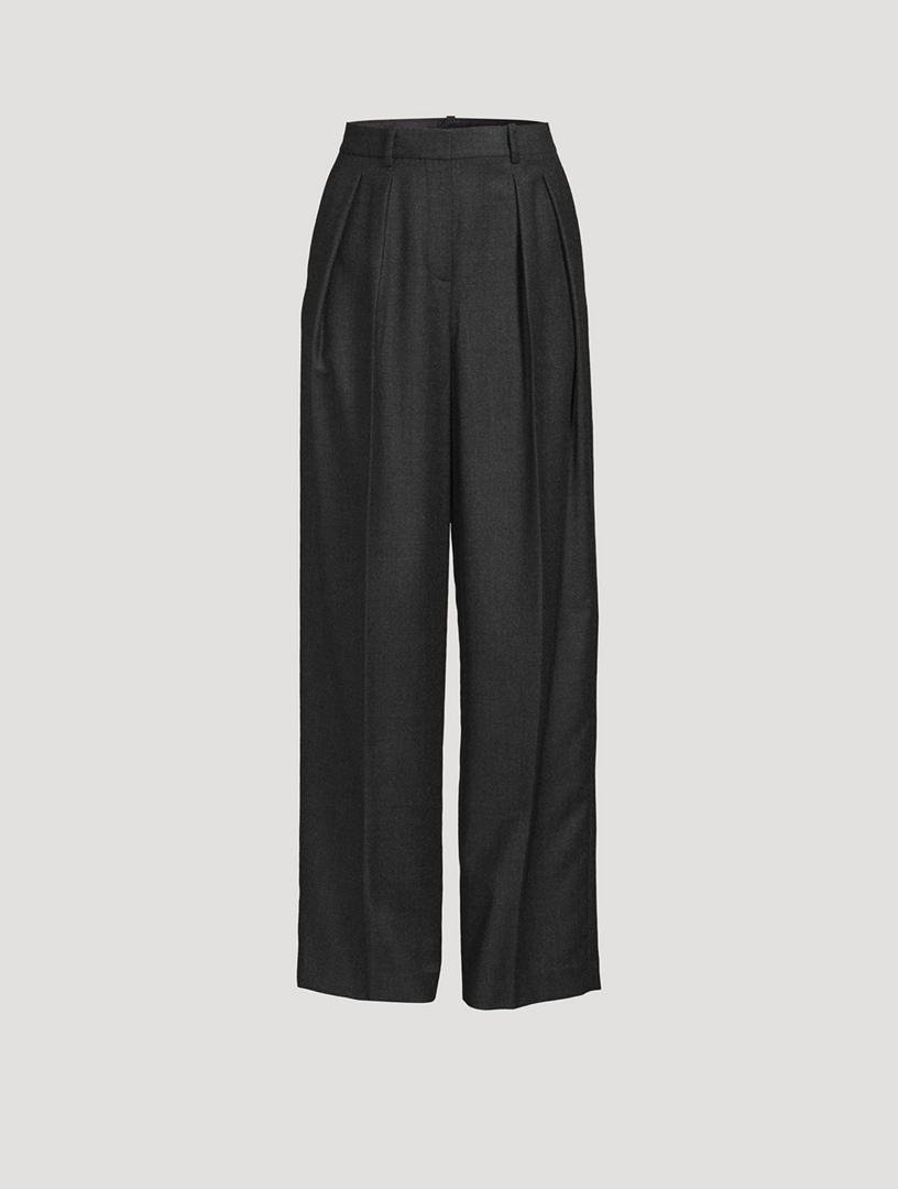 Pantalon De Gala Large The Row - Noir - Taille XXS - Polyester & Laine - Neuf Avec Étiquette