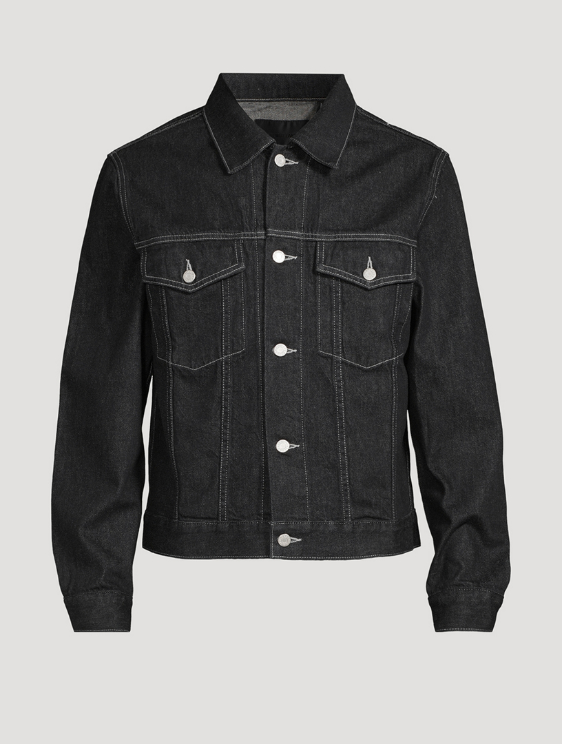 Denim trucker clearance jacket black