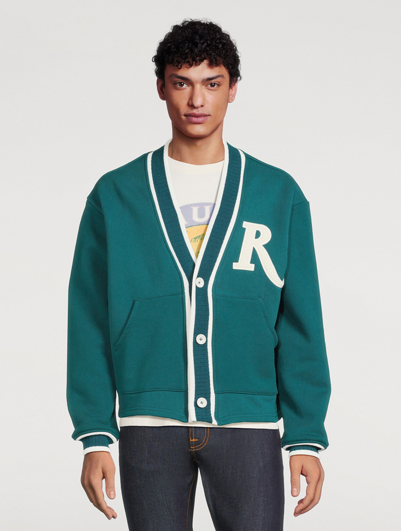 R-Patch Cotton Terry Cardigan