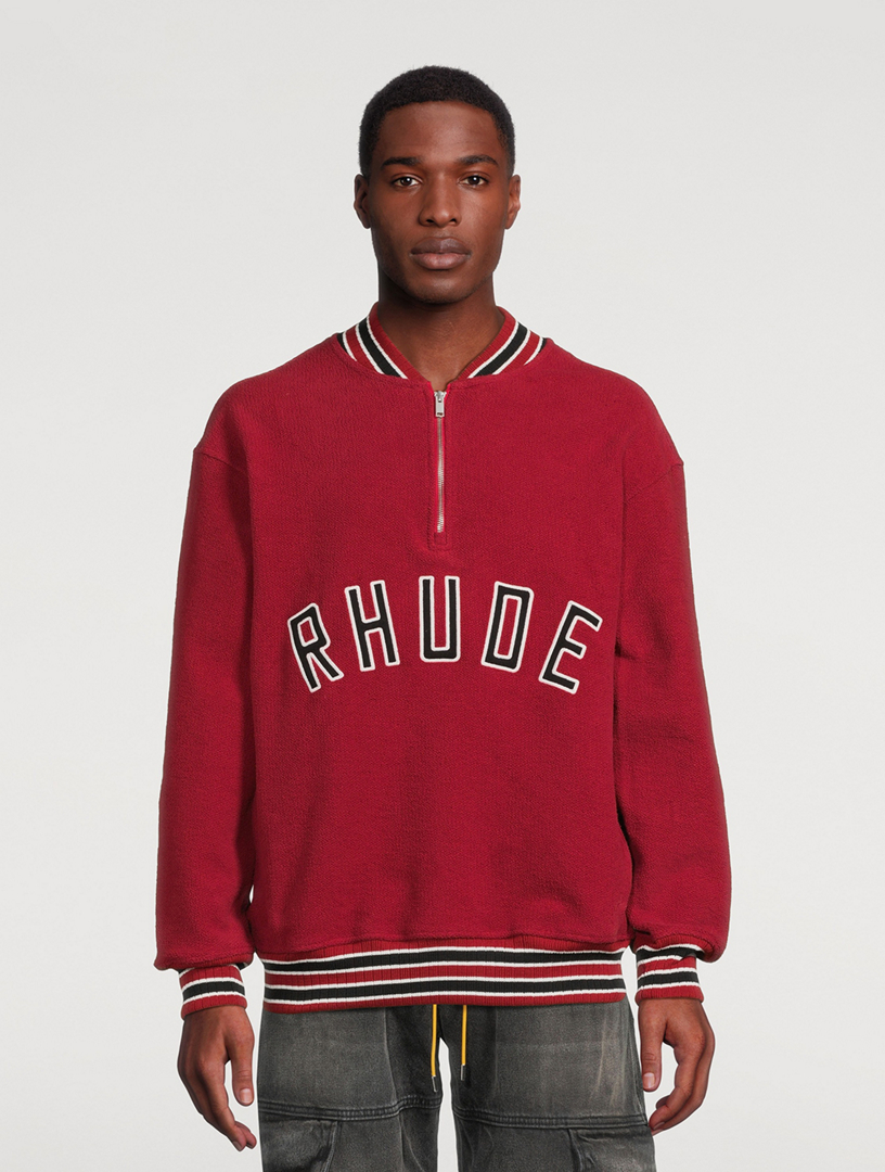 Quarter-Zip Varsity Sweatshirt