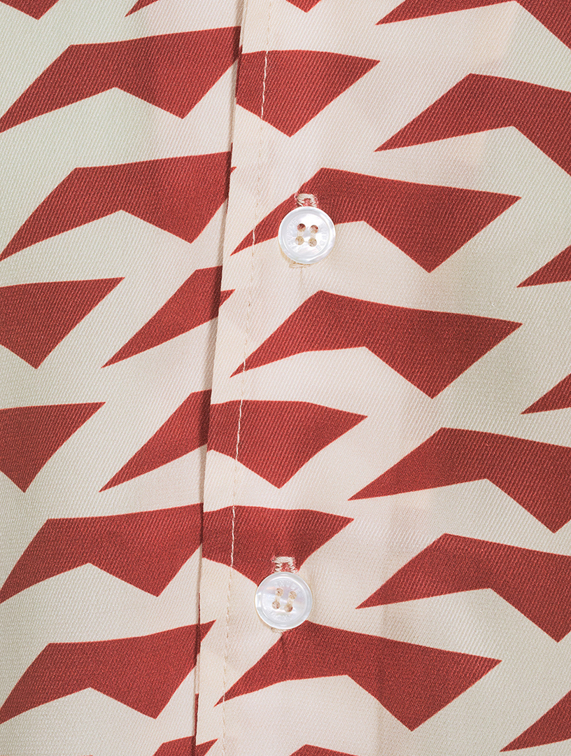Dolce Vita Silk Short-Sleeve Shirt