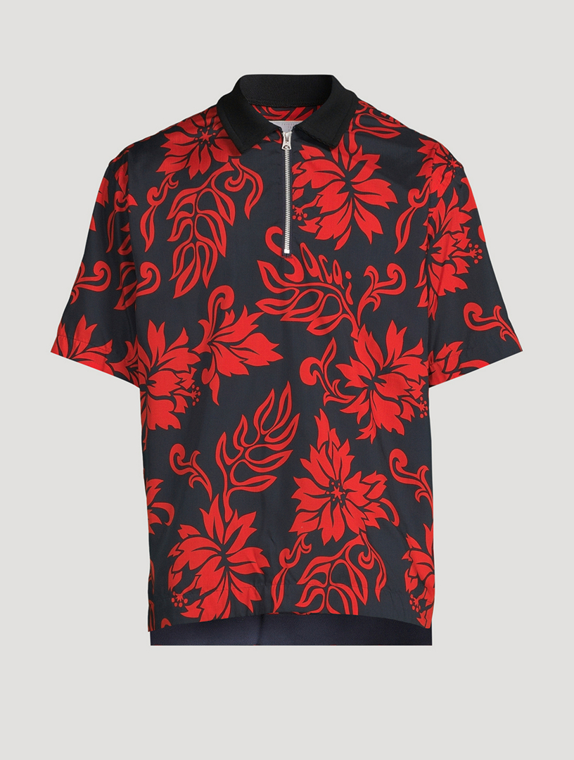 Short-Sleeve Shirt Floral Print