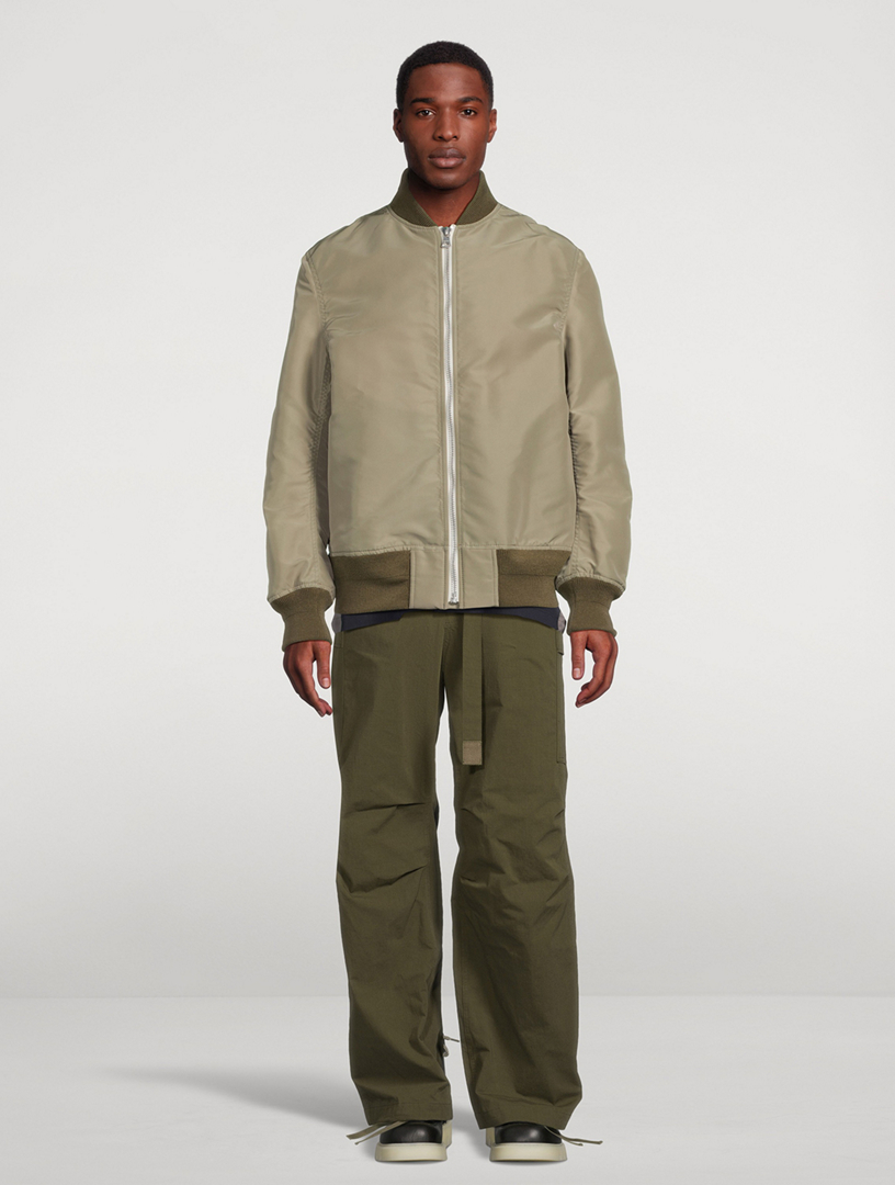 21AW Nylon Twill Blouson 【2】 SACAI Nylon Twill Blouson Jacket | Holt Renfrew