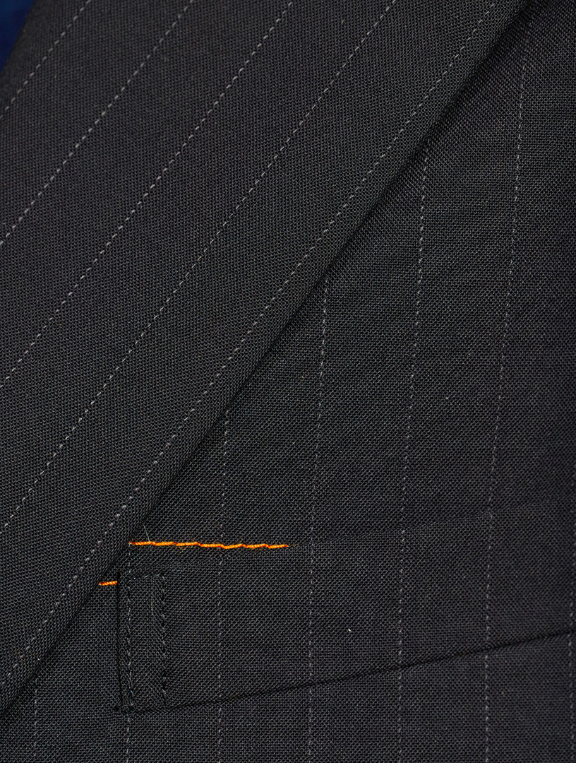 Bonding Jacket In Chalk Stripe Print