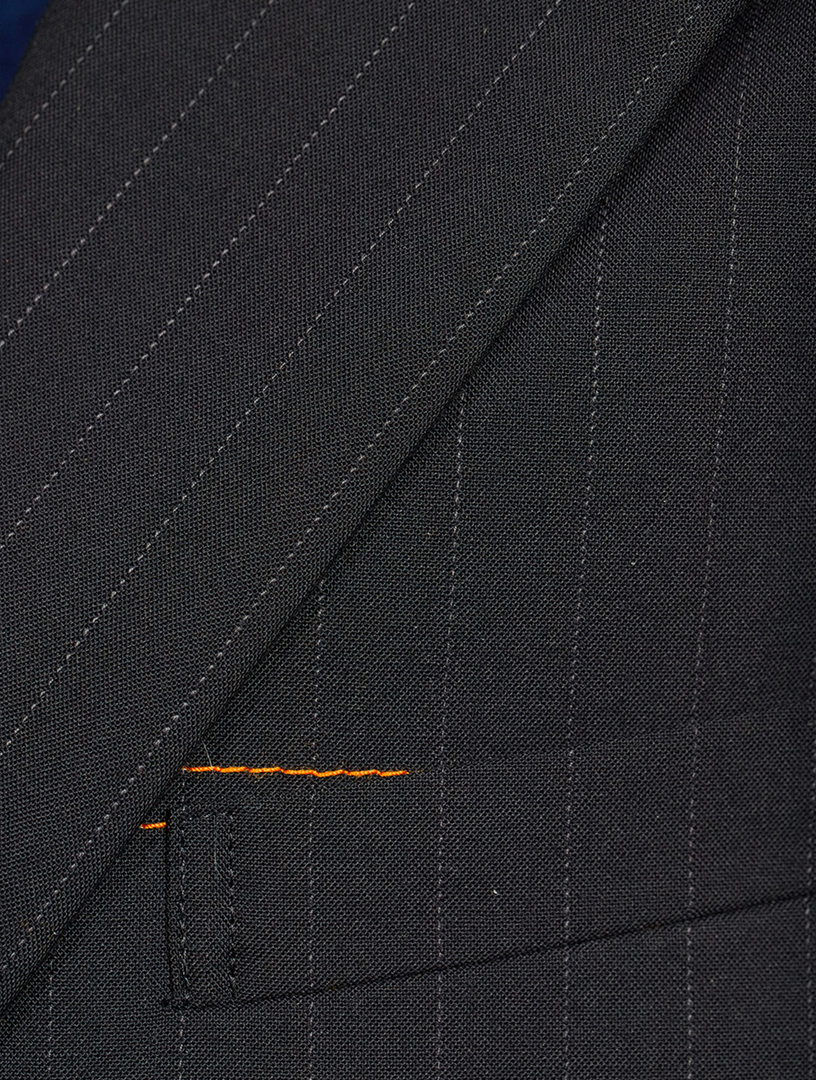 Bonding Jacket Chalk Stripe Print