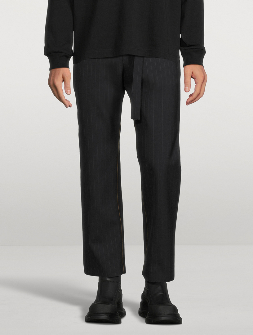 Bonding Pants Chalk Stripe Print