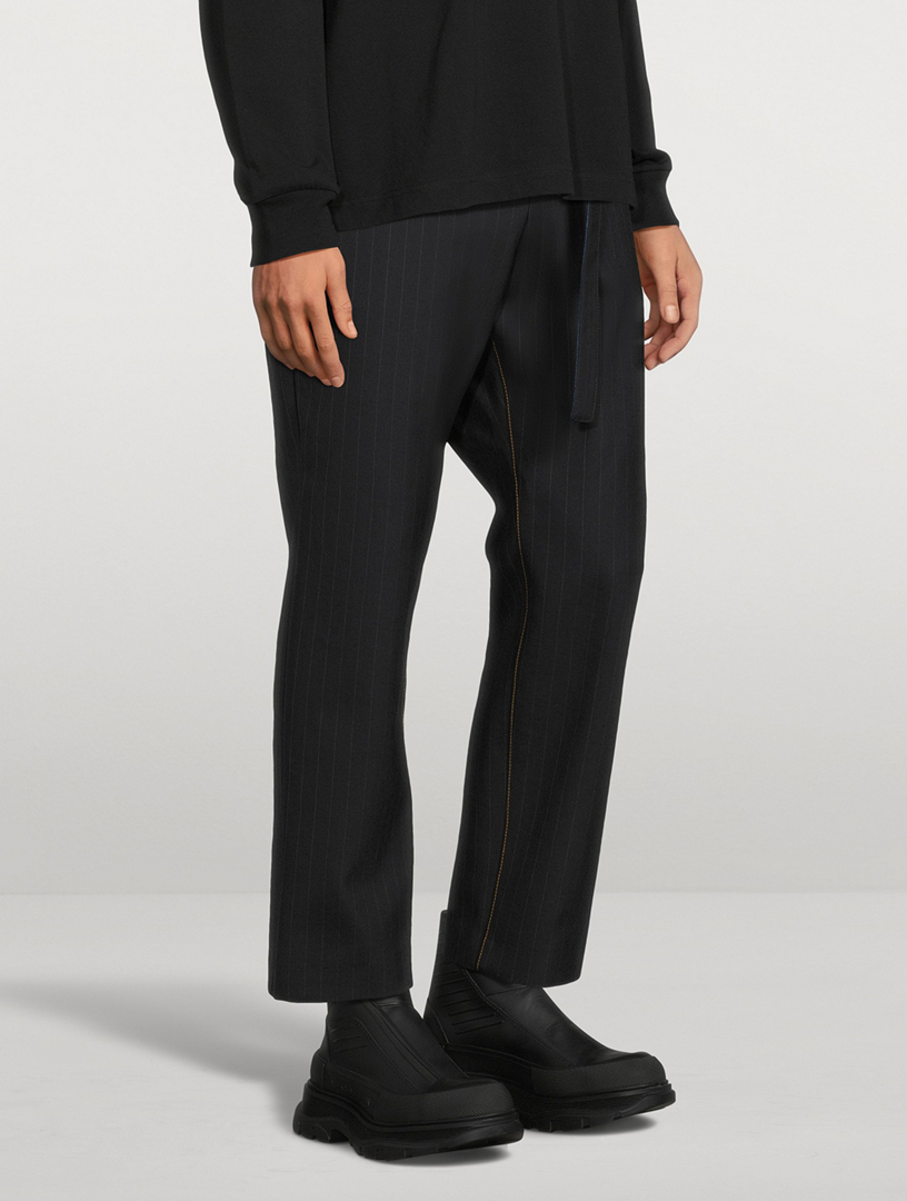 Bonding Pants Chalk Stripe Print