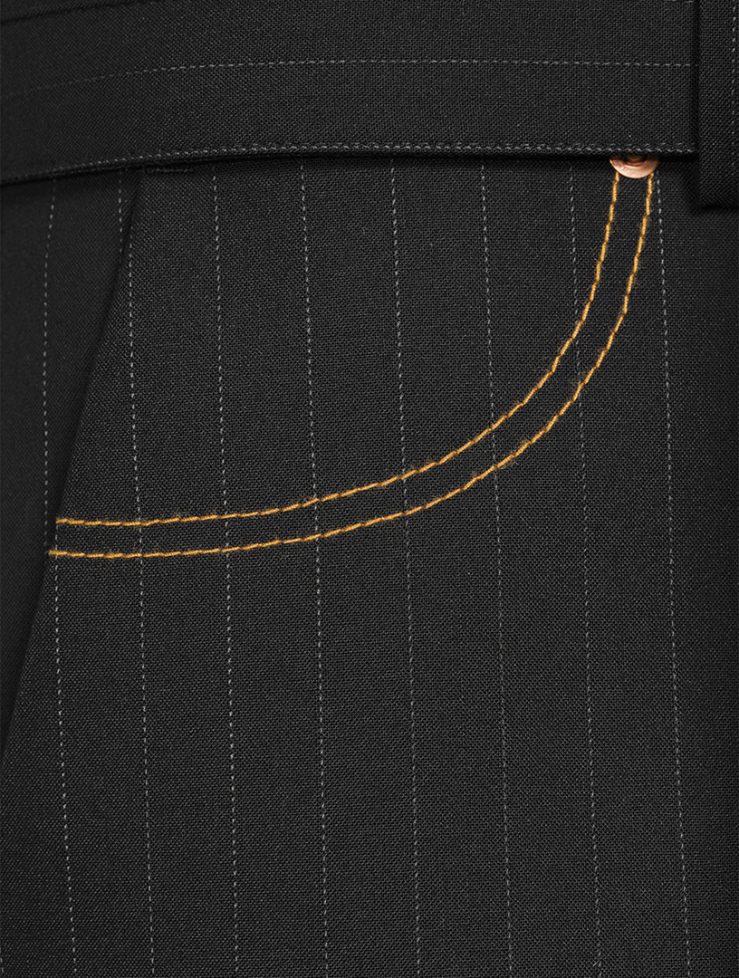 Bonding Pants Chalk Stripe Print