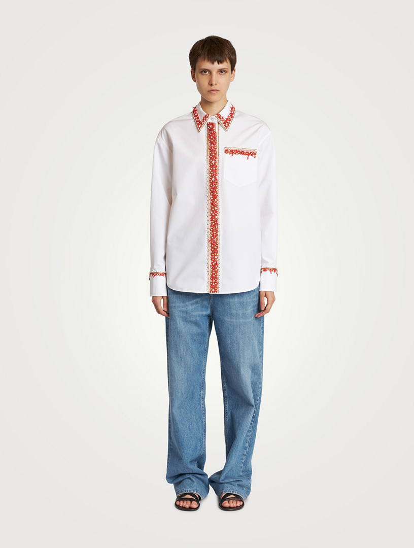Beaded Trim Blouse