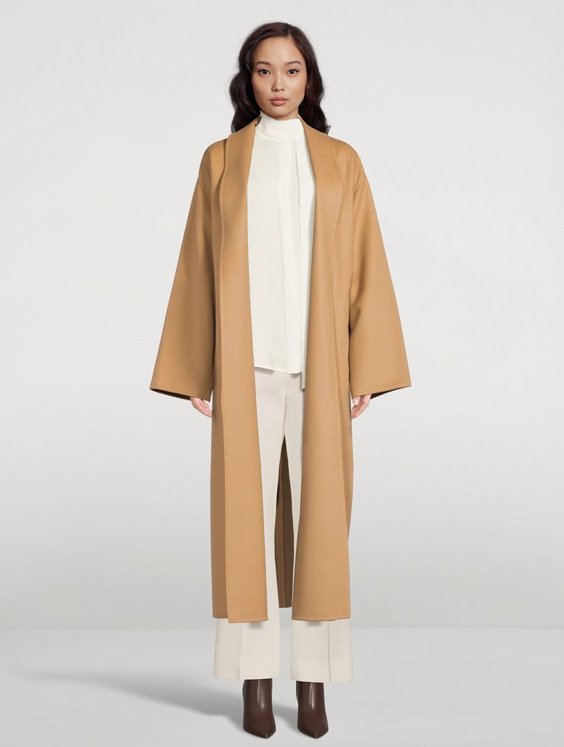 Wool And Cashmere Belted Coat