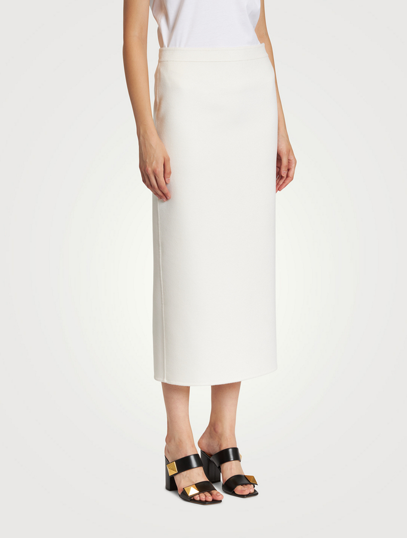 Wool And Cashmere Midi Skirt
