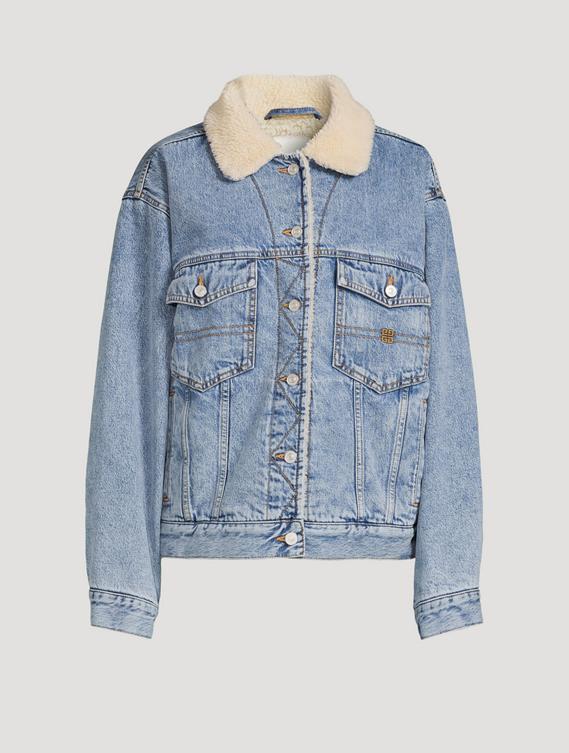 GIVENCHY Fleece-Lined Denim Jacket