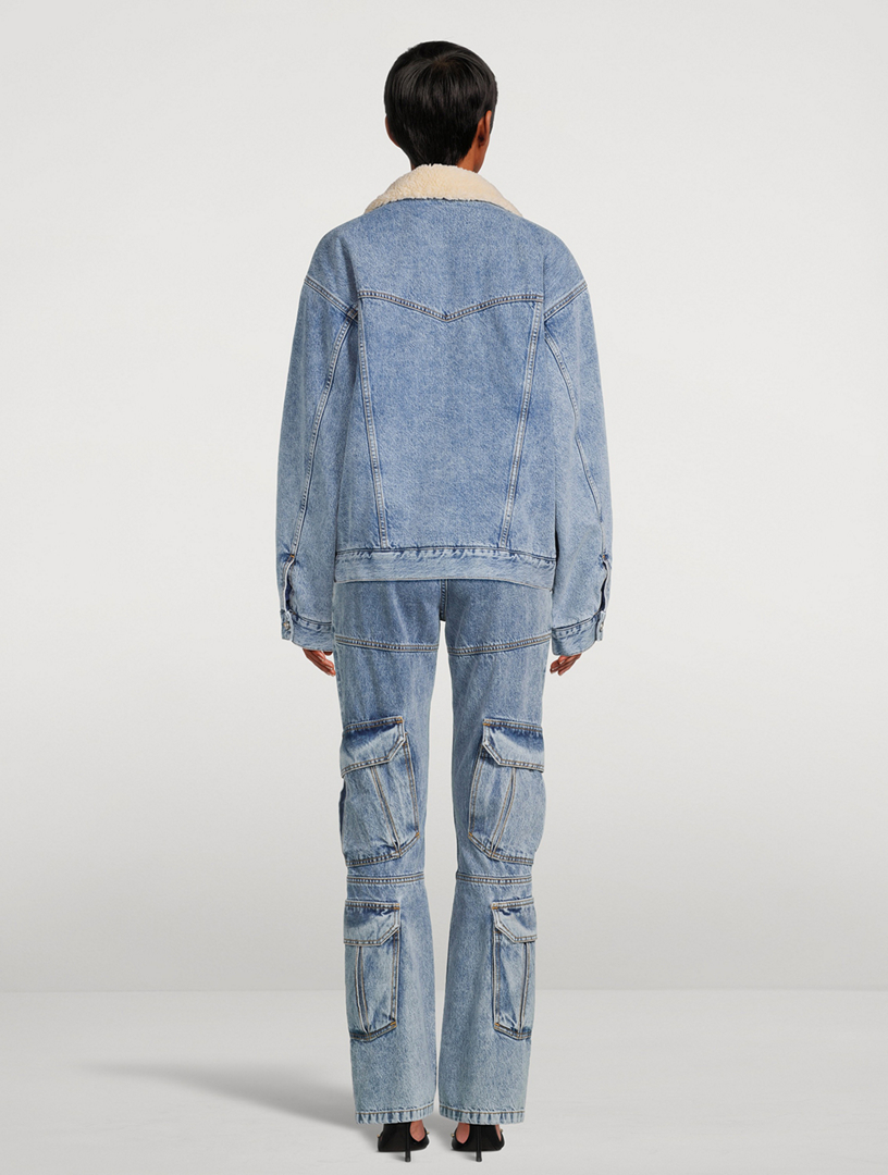 Fleece-Lined Denim Jacket