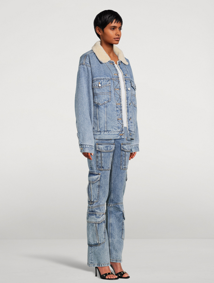 Fleece-Lined Denim Jacket